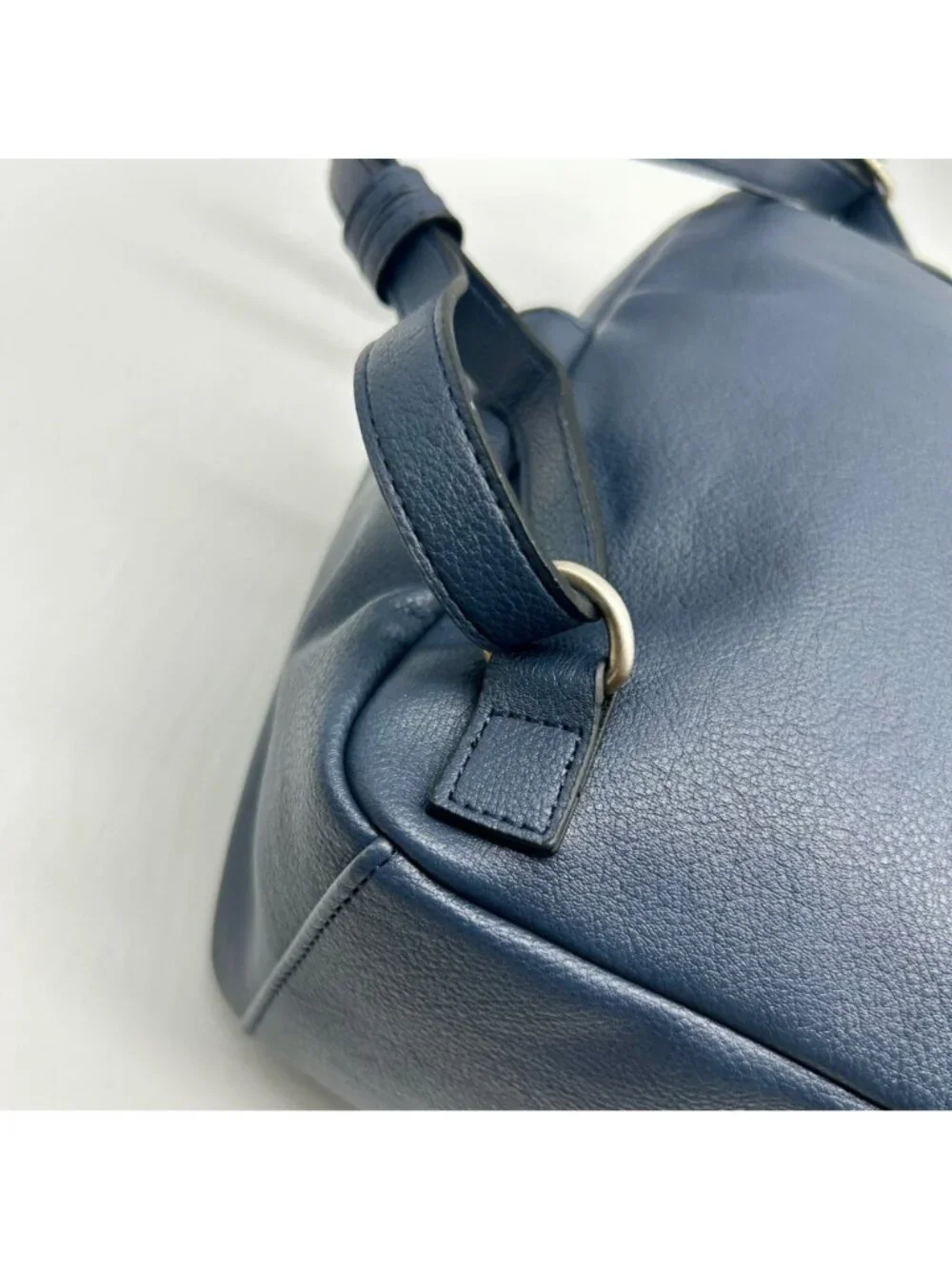 Style & Co Hudsonn Blue Faux Leather Backpack